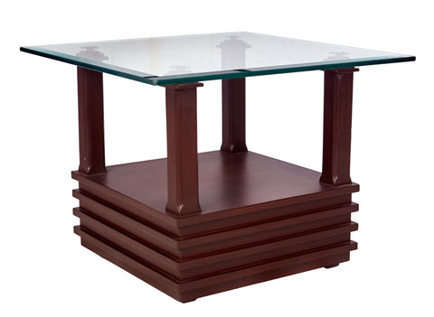 Glass-Top Square Table