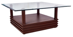 Glass-Top Square Table