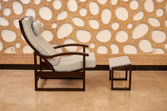 Reclining Lounge Chair with Ottoman