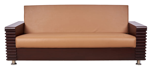 Ridge-Arm Contemporary Sofa