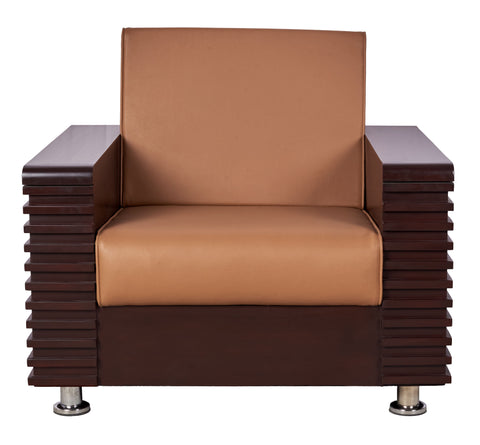 Ridge-Arm Contemporary Sofa