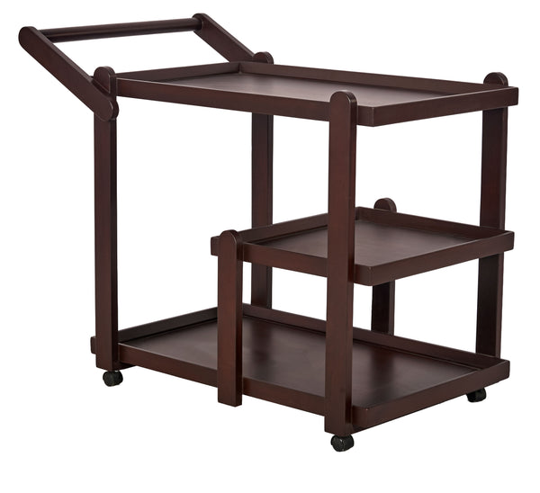 Multi-Tier Wooden Serving Trolley